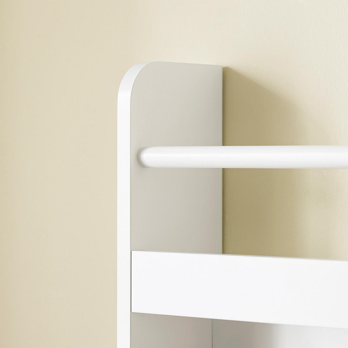 KINDERREGAL mit 4 Fächern Weiß 80x12x118cm Funktional - Weiß, Holzwerkstoff (12/118/80cm) - SoBuy