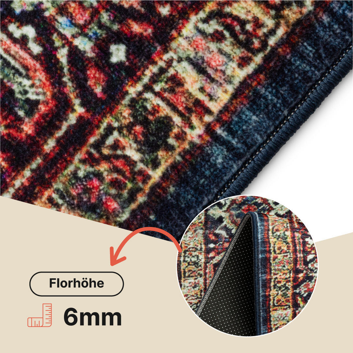 TEPPICH ISPAHAN Rot 200/300 cm - Rot, Textil (200/300cm) - Tapiso