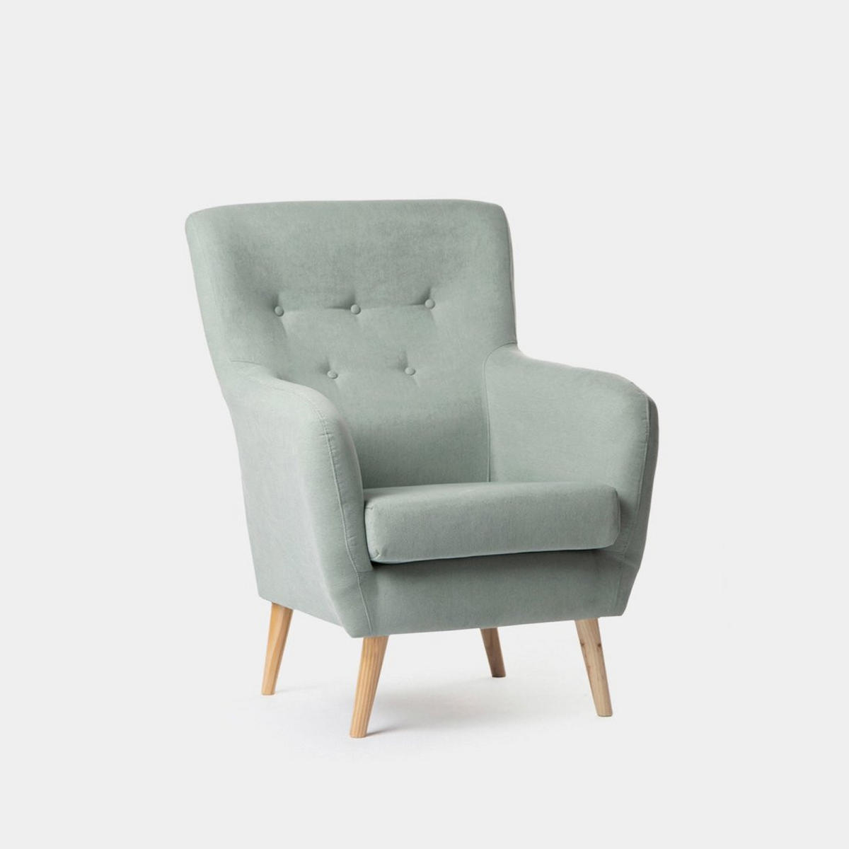 LESESESSEL Astrid Grün 72 cm x 96 cm - Grün, Textil (72/96/80cm) - Klast Home