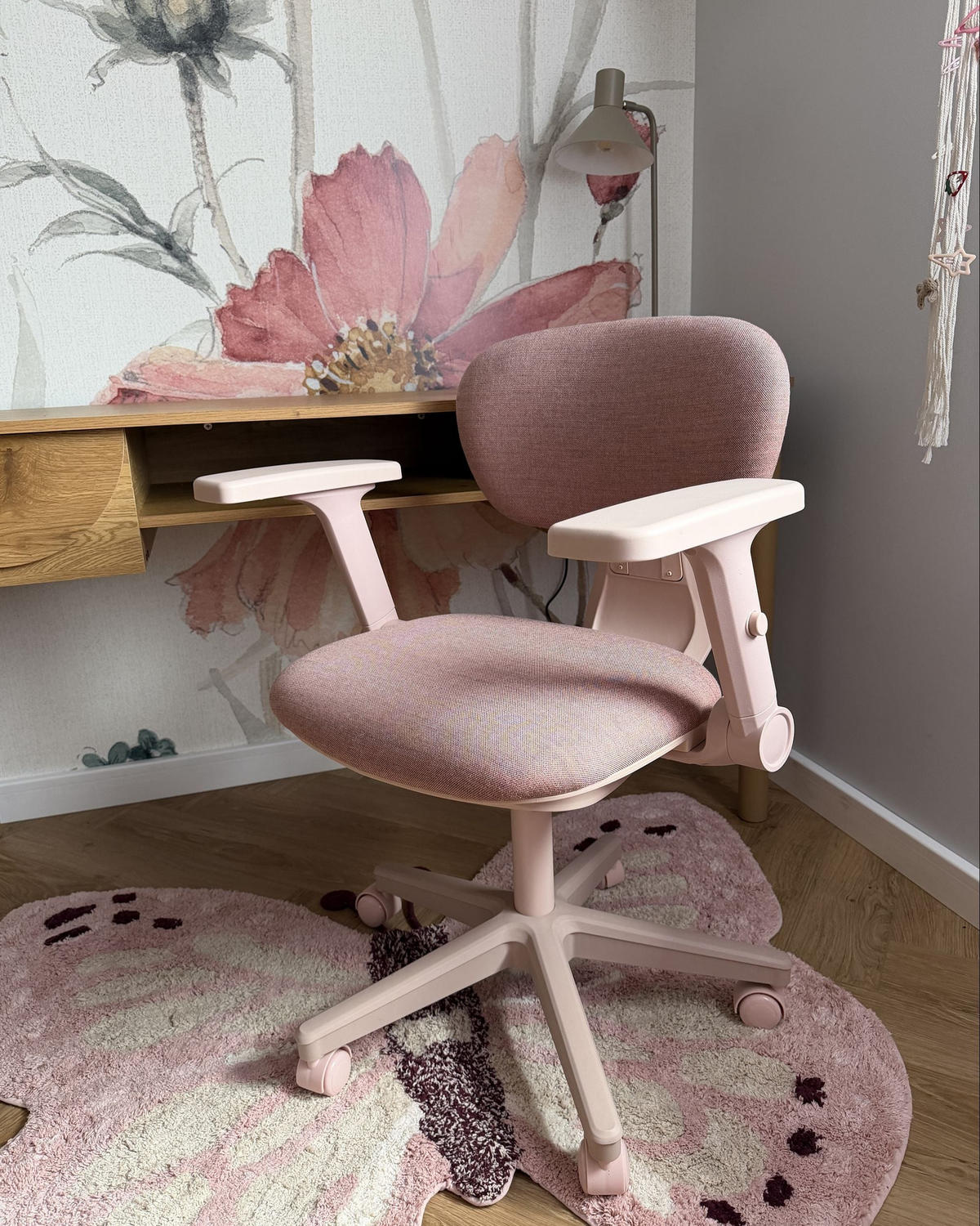 BÜROSTUHL Stoff Rosa Core - Pink, Textil (68/101/68cm) - Beliani