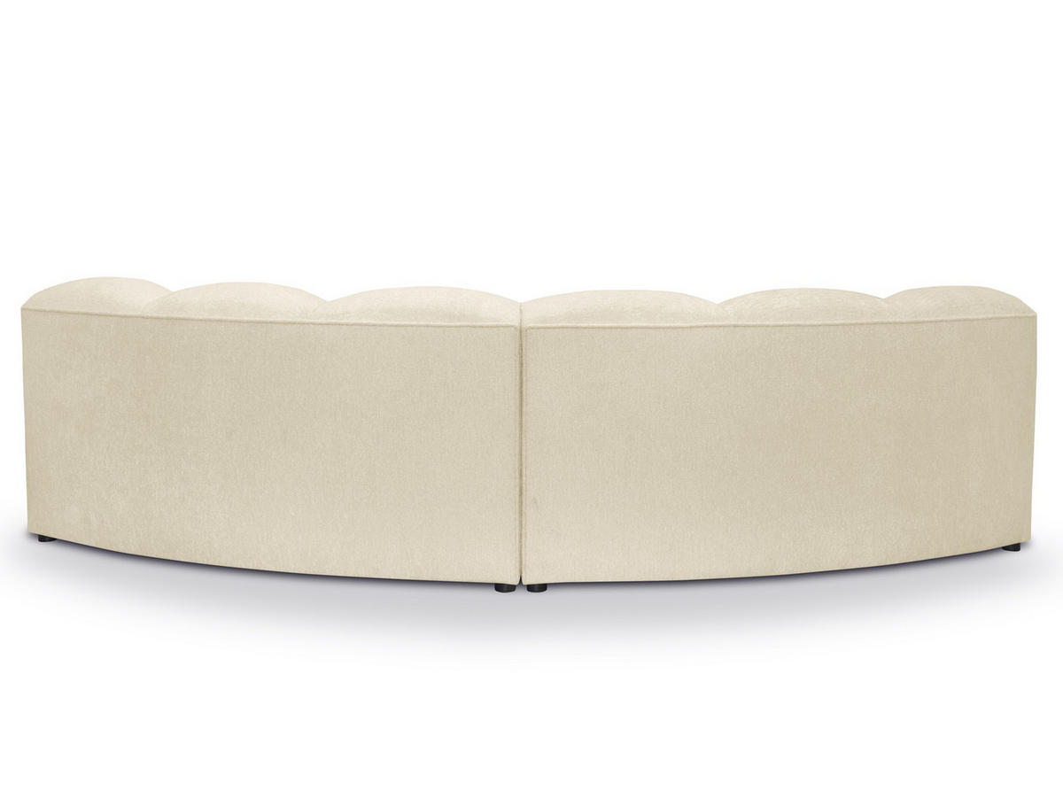 SOFAELEMENT Rechts Chenille Stoff Beige - Hellbraun/Schwarz, Holzwerkstoff/Kunststoff (179/70/113cm) - Makamii