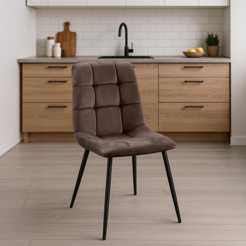 Thumbnail - CLP Stuhl, Braun, Textil, 45x84x55 cm, Esszimmer, Stühle, Esszimmerstühle, Vierfußstühle
