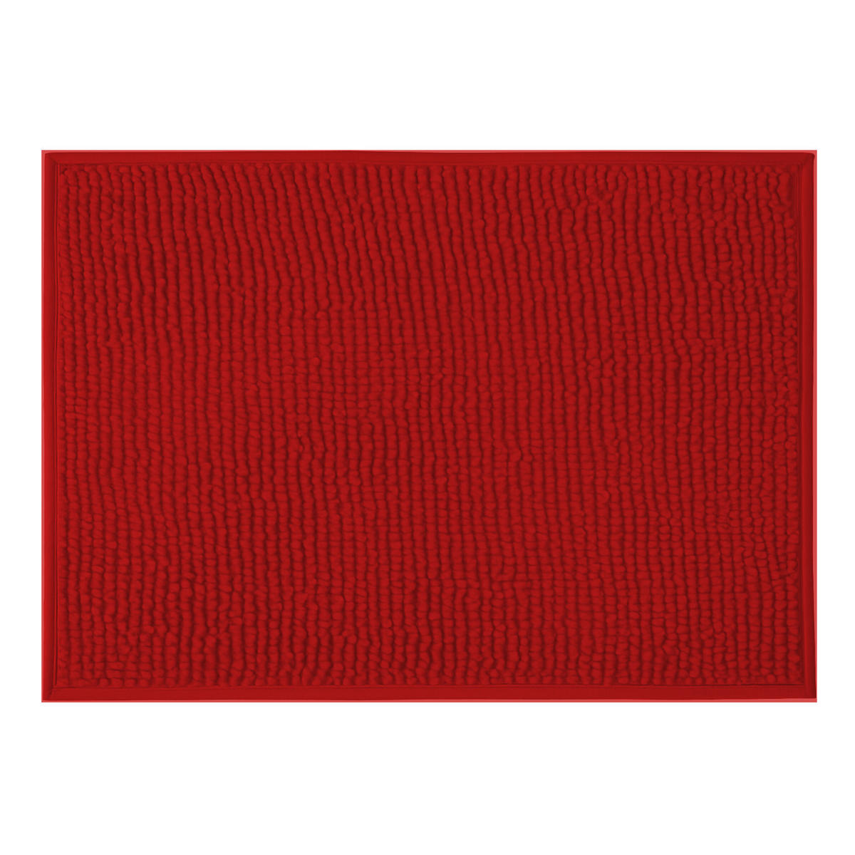 BADEMATTE Chenille 60x90cm Bordeaux - Bordeaux, Textil (90/60cm) - Bestlivings