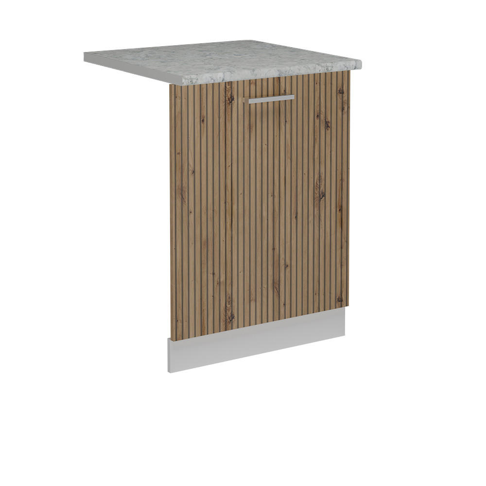Vicco ČELNÍ PANEL MYČKY R-Line Řemeslný dub 60 cm s pracovní deskou