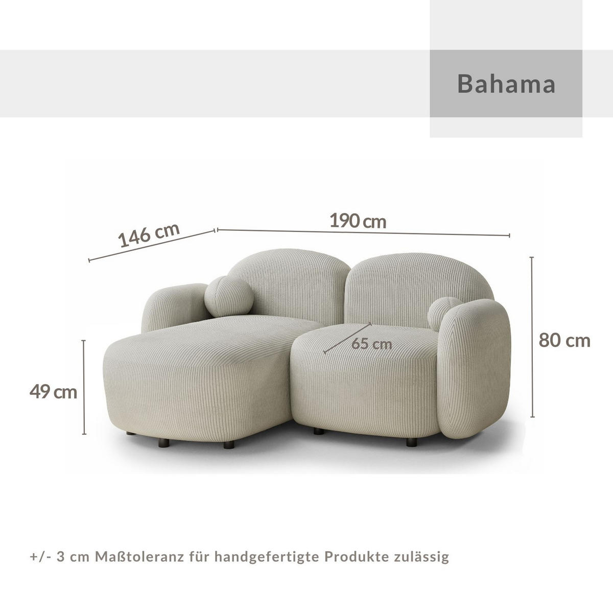 ECKSOFA Bahama Anthrazit Samtstoff - Links Seite - Anthrazit/Schwarz, Holz/Holzwerkstoff (146/190cm) - Maison de Reve
