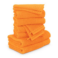 HANDTUCHSET NEW CLASSIC 10-TLG - Orange, Textil (50/100cm) - MÖVE