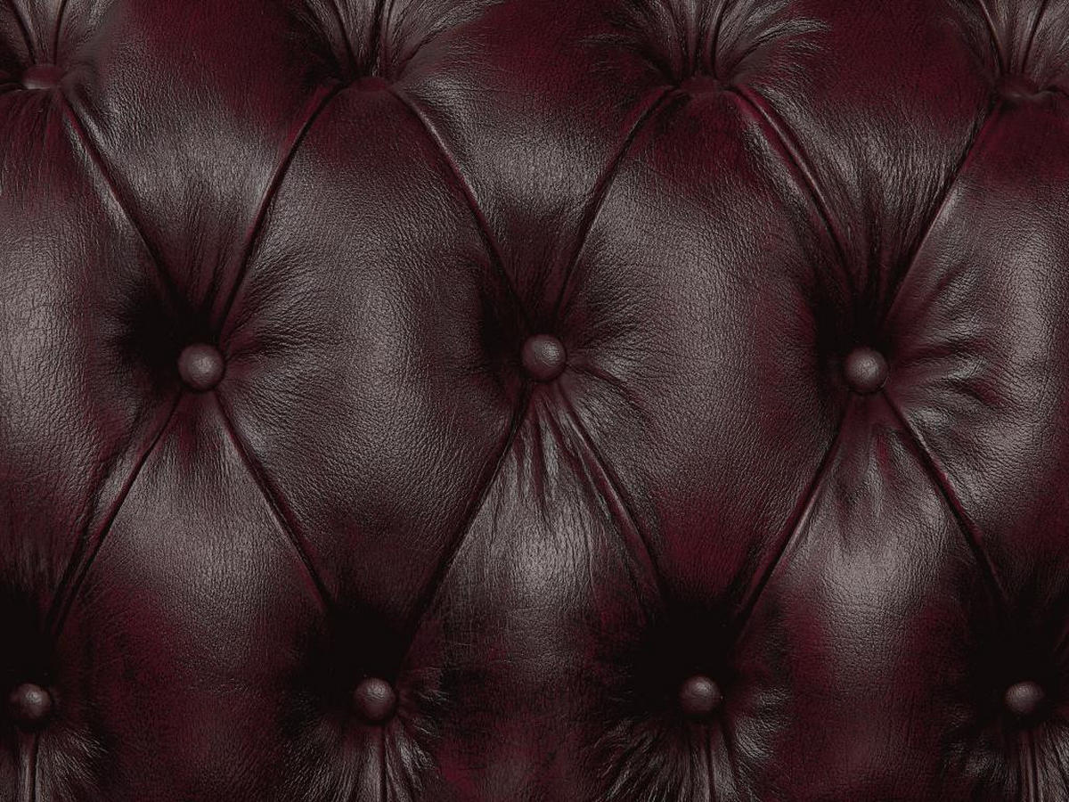 CHESTERFIELD Ecksofa - Ecke Links - Büffelleder - Dunkelbraun - BRENTON - Braun, Leder (166/274cm) - Vente-Unique