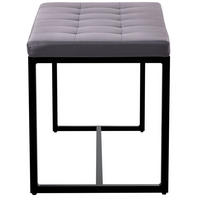 SITZBANK Elvion Kunstleder grau - Grau, Kunststoff (100/48/40cm) - TPFLiving