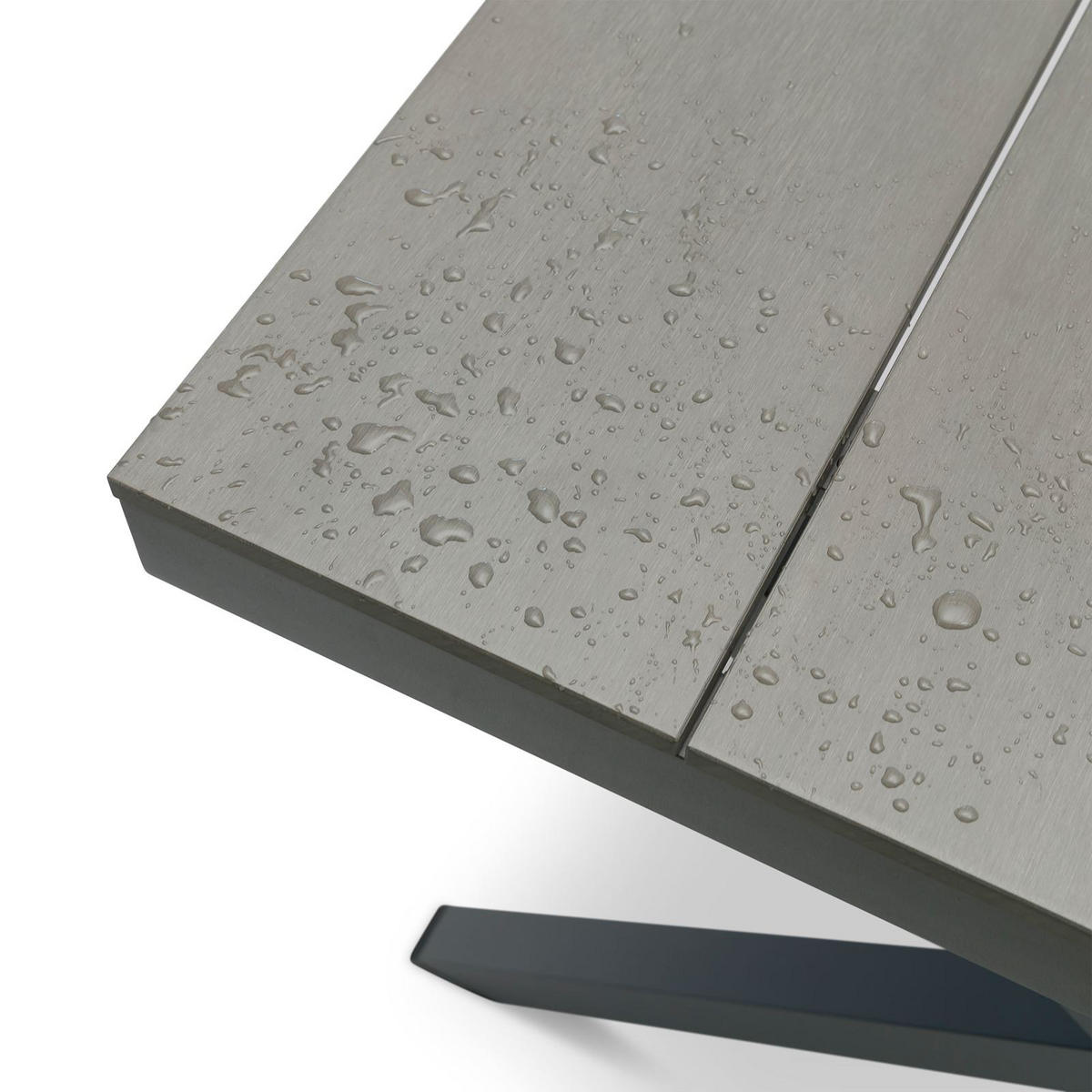 GARTENMÖBEL SET WINDY 7er Set grau - Grau, Metall - IDIMEX