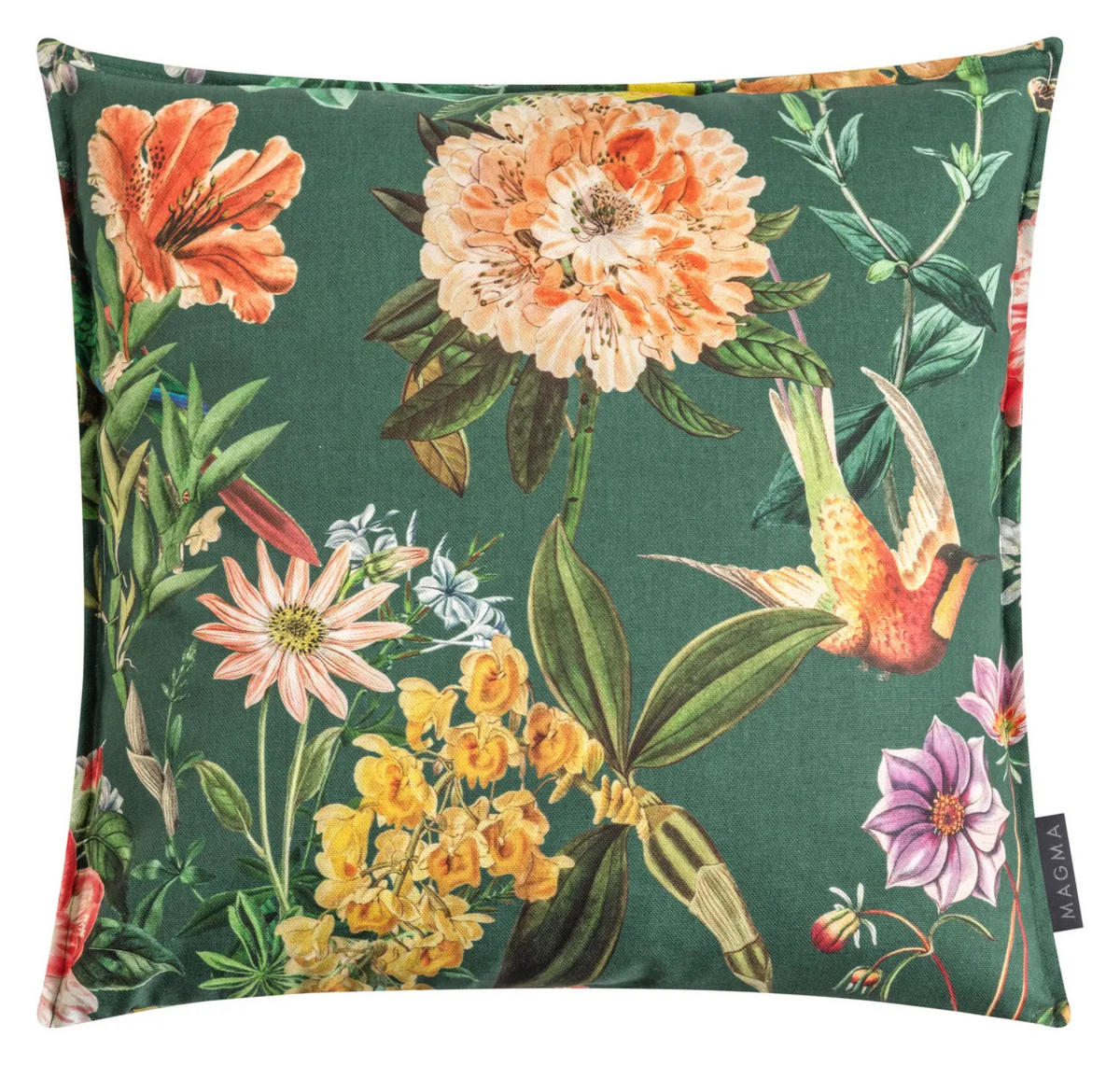 KISSENHÜLLE AURELIA - Dunkelgrün, Textil (45/45cm) - Magma Heimtexx