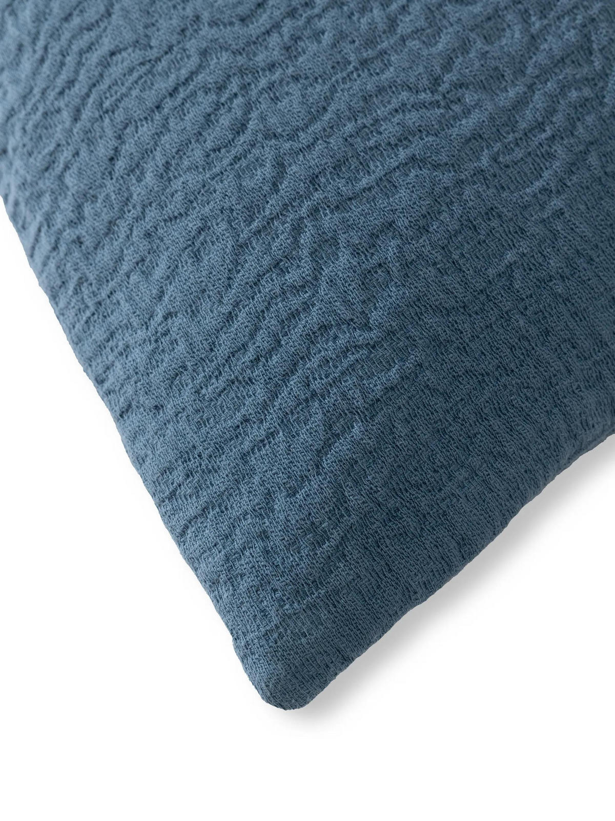 KISSENBEZUG Carmo Blau 45/45 cm - Blau, Textil (45/45cm) - benuta