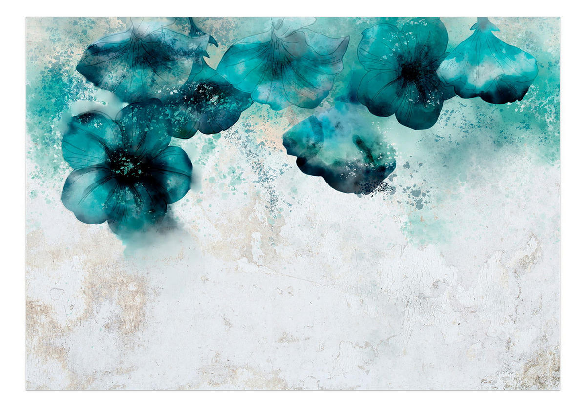 SELBSTKLEBENDE FOTOTAPETE 147/105 cm - Grau/Grün, Kunststoff/Textil (147/1cm) - KUNSTLOFT