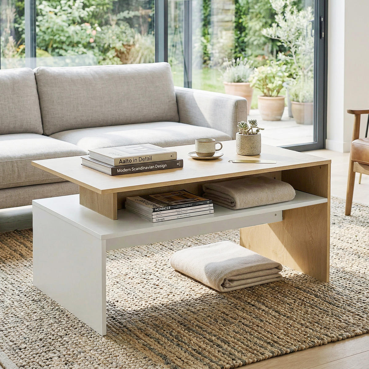 COUCHTISCH Weiß 12 Stück - Weiß, Kunststoff (95/55/50cm) - GiPP