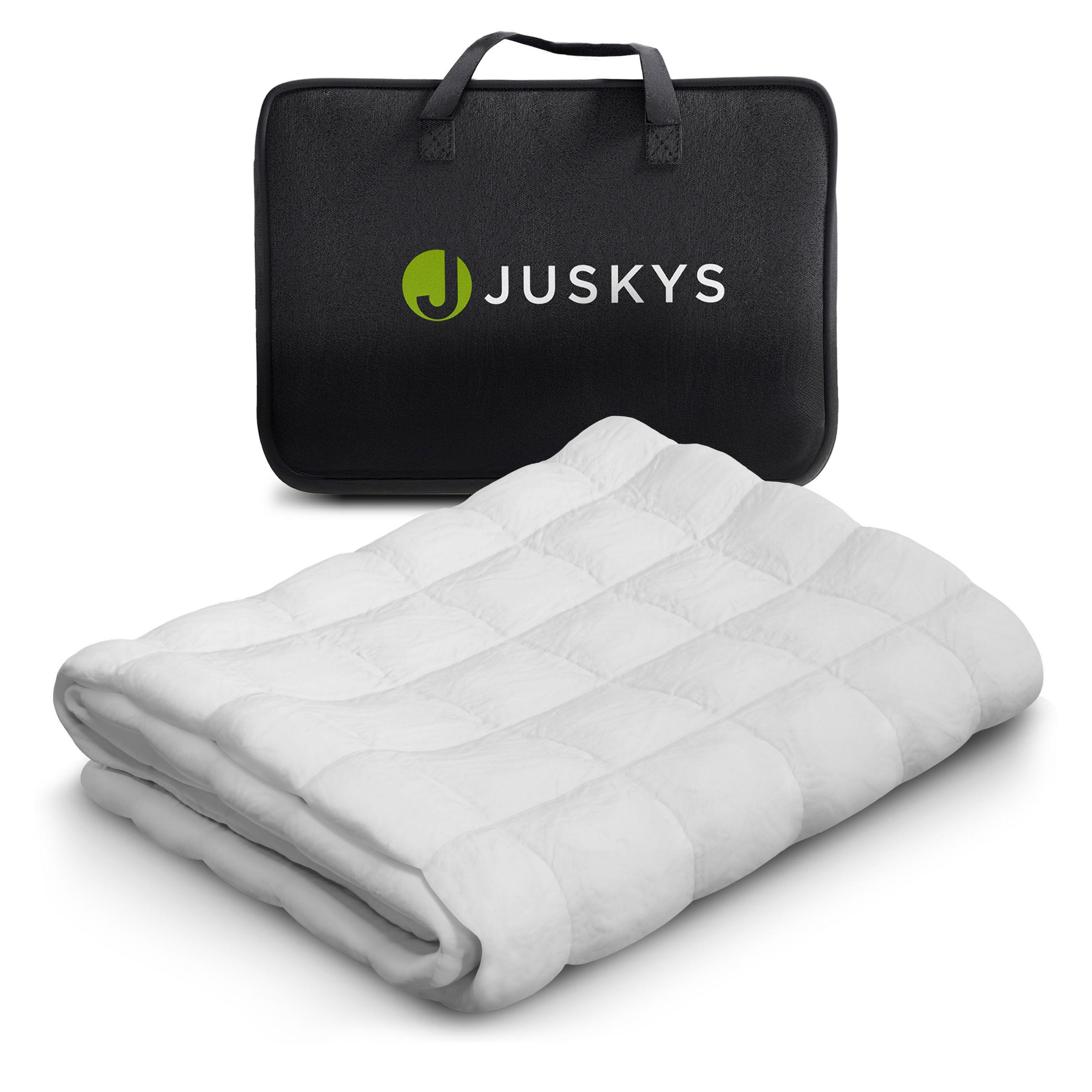 GEWICHTSDECKE Anti Stress Bettdecke 135x200 cm 9 kg - Weiß, Textil (135/200cm) - Juskys