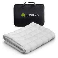 GEWICHTSDECKE Anti Stress Bettdecke 135x200 cm 9 kg - Weiß, Textil (135/200cm) - Juskys