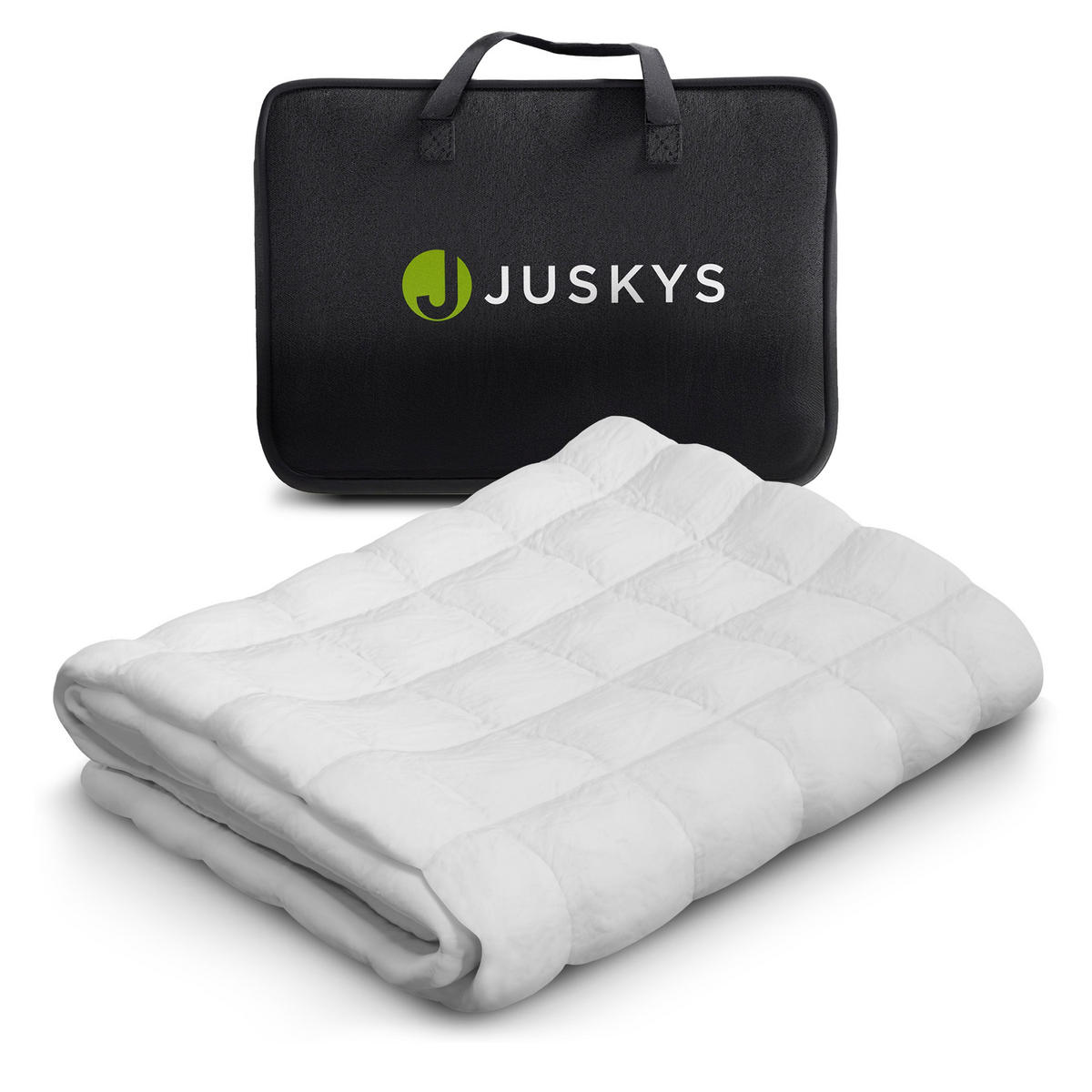 GEWICHTSDECKE Anti Stress Bettdecke 135x200 cm 9 kg - Weiß, Textil (135/200cm) - Juskys