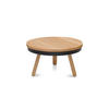 COUCHTISCH Batea M mit Stauraum - Eichefarben/Schwarz, Holz (62/62/35cm) - Woodendot