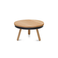 COUCHTISCH Batea M mit Stauraum - Eichefarben/Schwarz, Holz (62/62/35cm) - Woodendot