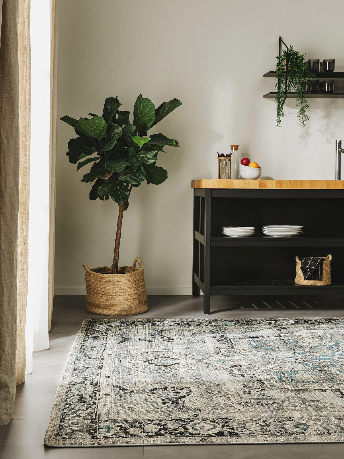 OUTDOORTEPPICH Artis Grau 200x285 cm - Grau, Textil (200/285cm) - benuta Nest