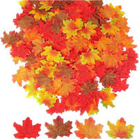 HERBSTBLÄTTER 200 Stück Set 8 cm - Multicolor, Textil (1cm)