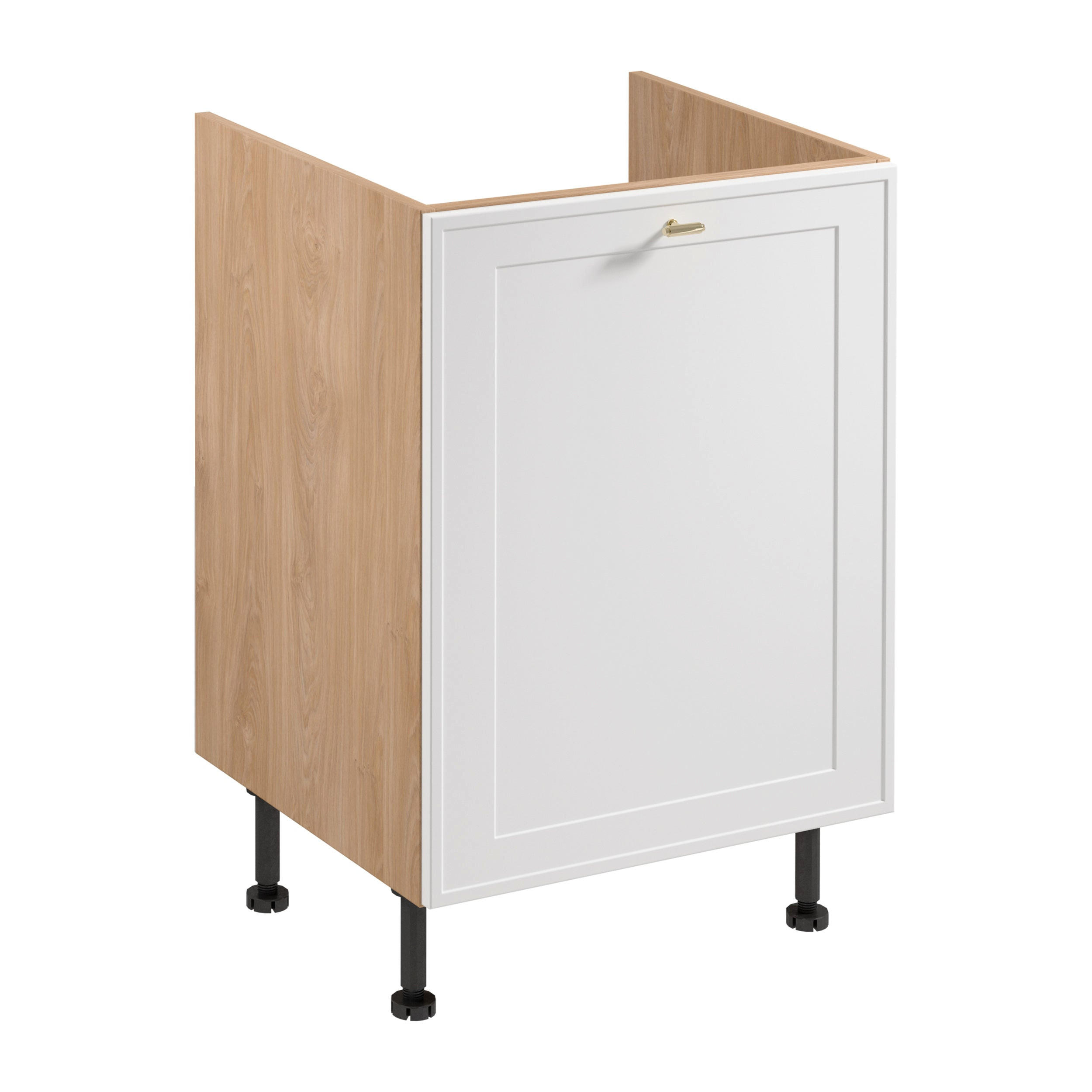 SPÜLENUNTERSCHRANK D60Z P/L – Sorento Sonoma Eiche Weiß – Weiß / Sonoma Eiche - Weiß/Sonoma Eiche, Holzwerkstoff (60/87/52cm) - ROYAL24_MARKT