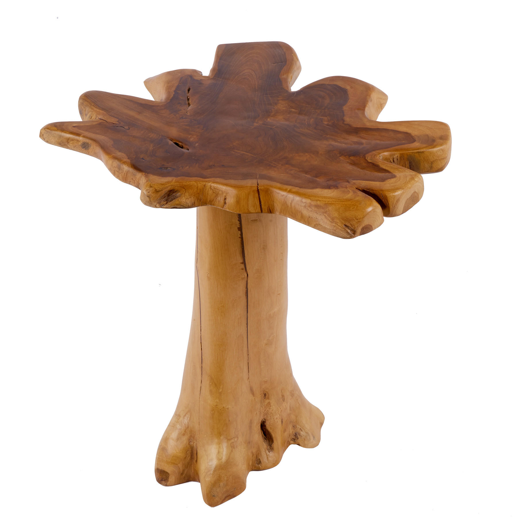 COUCHTISCH ROOT Teakholz rechteckig Natur 50cm - Braun, Holz (50/50/60cm) - riess-ambiente