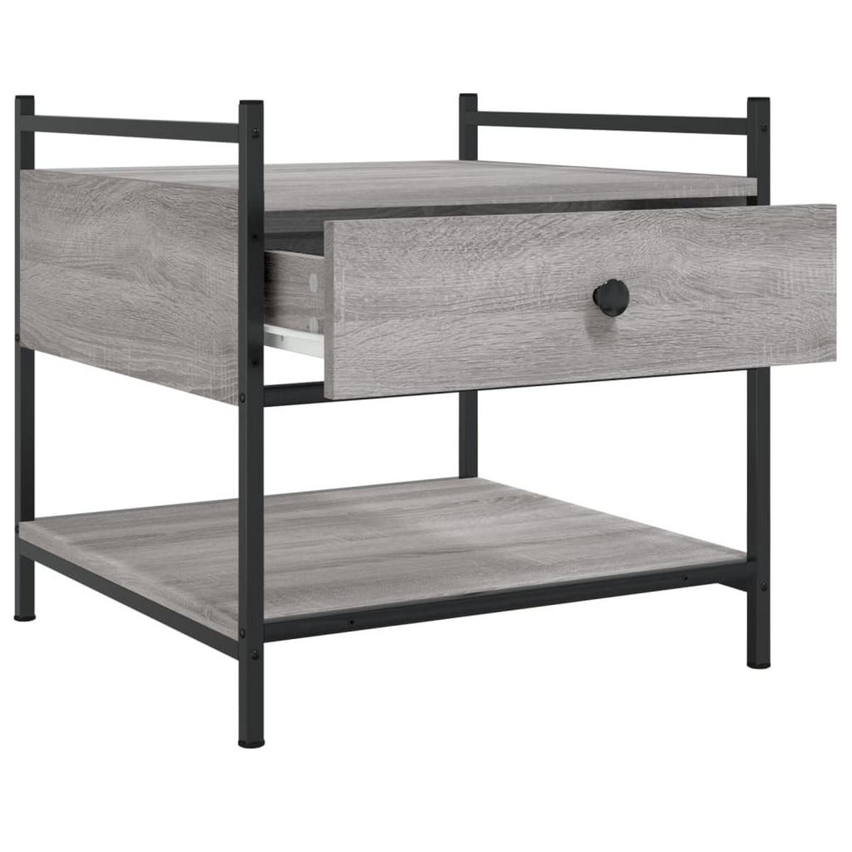 COUCHTISCH Grau Sonoma 50x50x50 cm Holzwerkstoff - Grau, Holzwerkstoff (50/50/50cm) - furnicato
