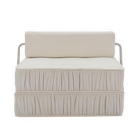SCHLAFSOFA PANG-K8M4T2 Weiß - Ahornfarben, Fell (92/64/92cm) - PANGIVO