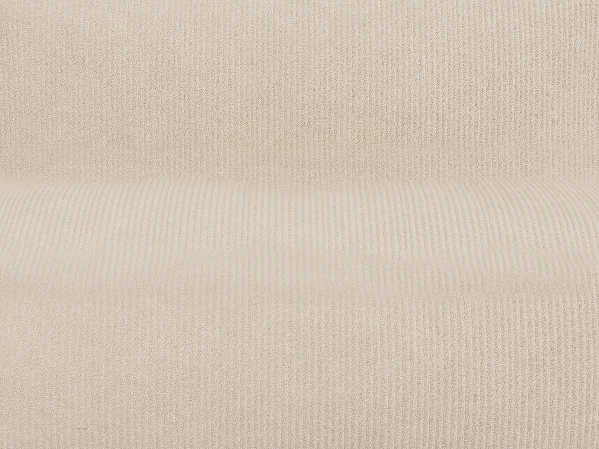 MODULIERBARES Sofa - 2 Personen - samt - beige Noumara - Beige, Textil (135/80/95cm) - Vente-Unique