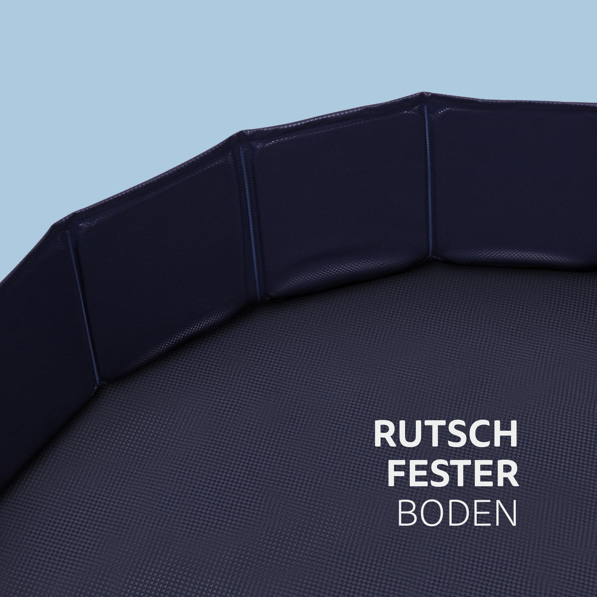 HUNDEPOOL faltbar mit Ablassventil Ø120x30cm - Blau, Kunststoff (120/30/120cm) - Bestlivings