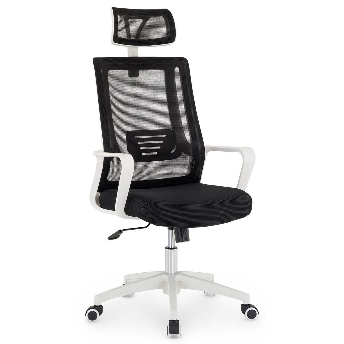 BÜRODREHSTUHL AUCKLAND schwarz - Schwarz, Kunststoff (58/124/63cm) - IDIMEX