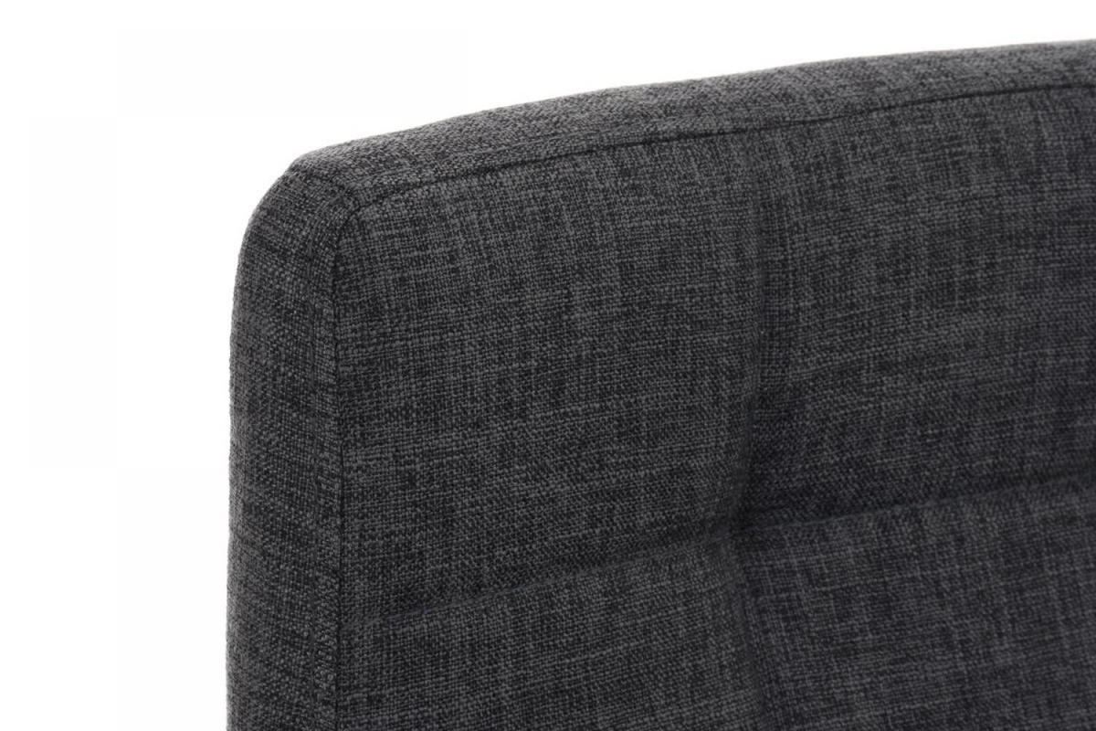 BARHOCKER Stoff Hellgrau - Eukalyptusholzfarben/Hellgrau, Holz/Textil (42/94/49cm) - CLP