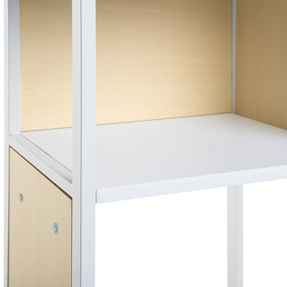 BÜCHERREGAL 5 Fächer Bogota - Hellbraun, Holzwerkstoff (35/165/35cm) - Beliani