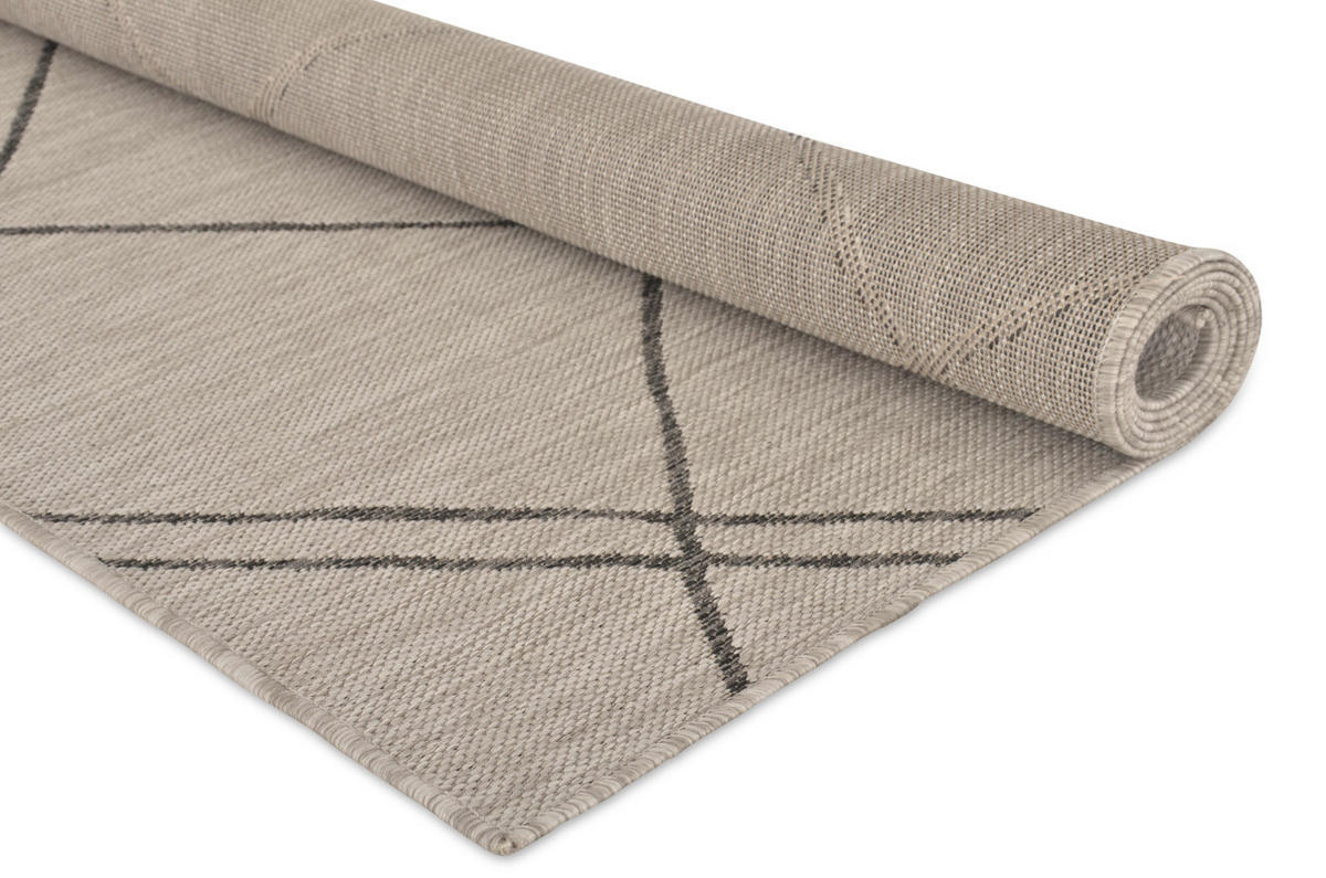 OUTDOOR-TEPPICH Terrace Hellgrau/Beige 160x220 cm - Multicolor, Textil (160/220cm) - Vercai Rugs
