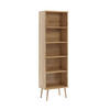 BÜCHERREGAL Ikon, Eiche Kraft, Standregal mit 4 Böden - Eiche Artisan, Holzwerkstoff (46/180/32cm) - Bettso