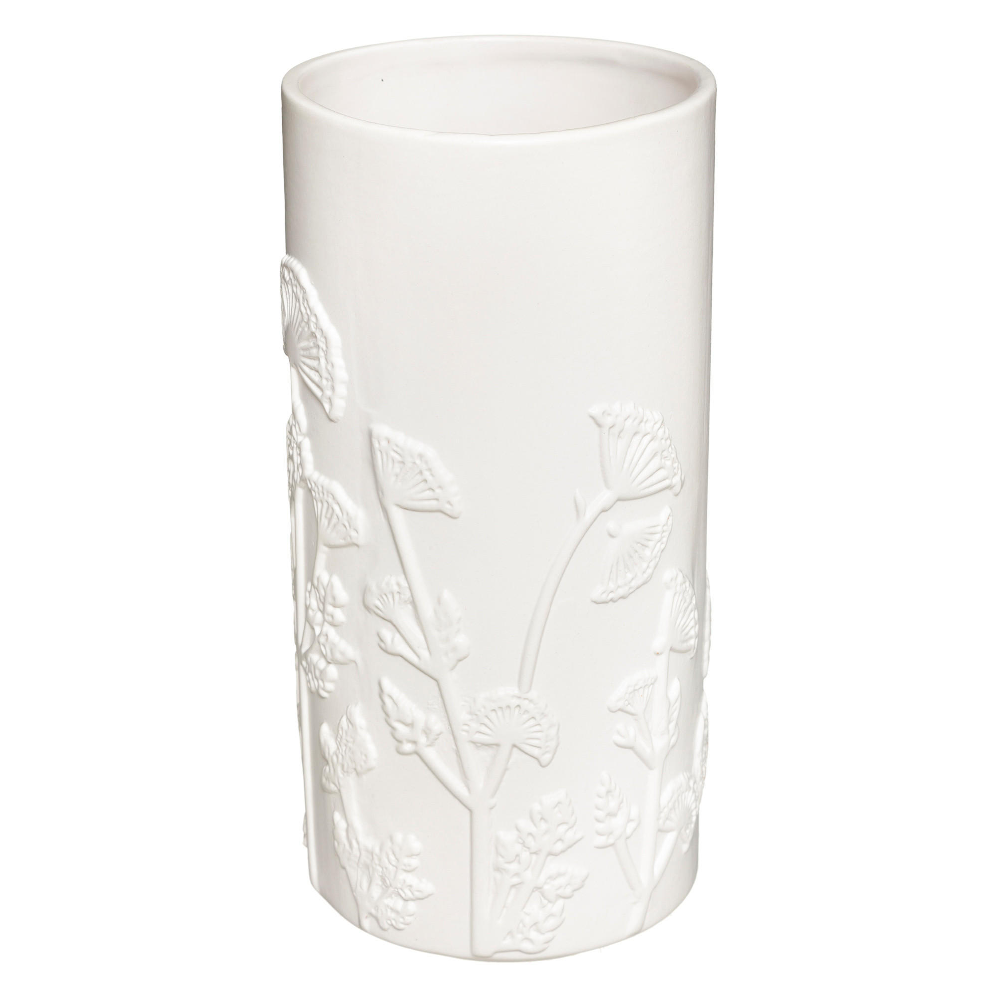 KERAMISCHE Flower 12/12/25 cm - Weiß, Keramik (25cm) - Atmosphera Createur d´interieur