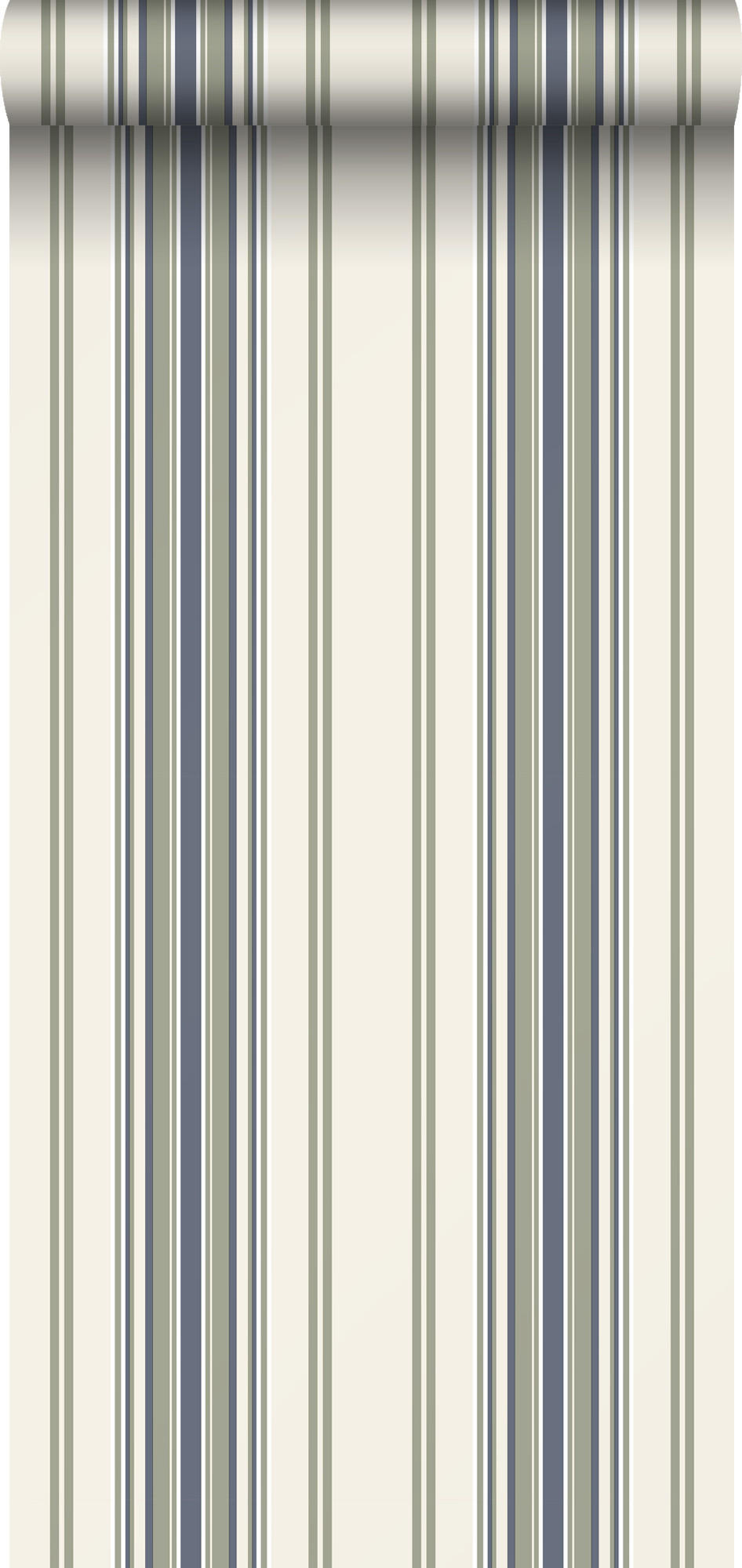 TAPETE Streifenmuster 50 x 900 cm - Blau, Papier (50/900cm) - Sanders & Sanders