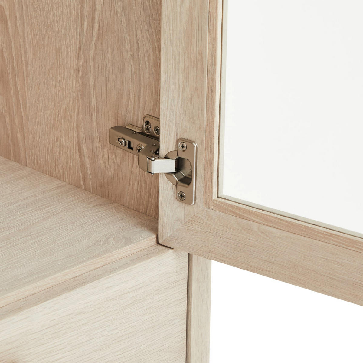 VITRINE Eiche massiv - Eichefarben, Holz/Holzwerkstoff (110/187/40cm) - Furnhouse