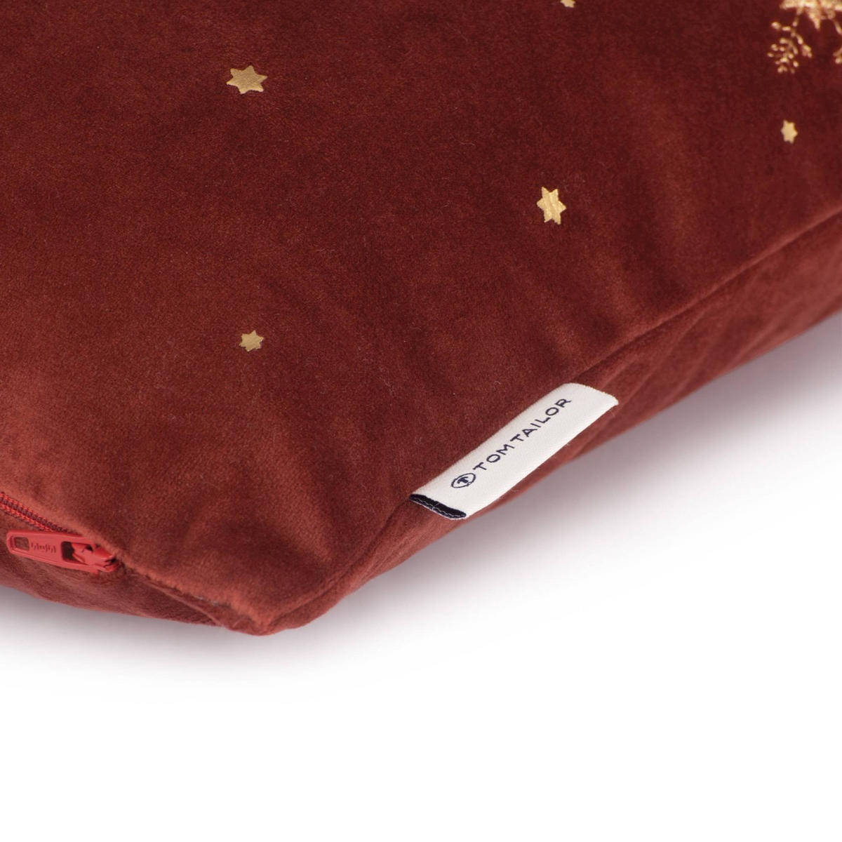 ZIERKISSENHÜLLE Sparkling Stars rost 38x38cm - Rostfarben, Textil (38/38cm) - Tom Tailor