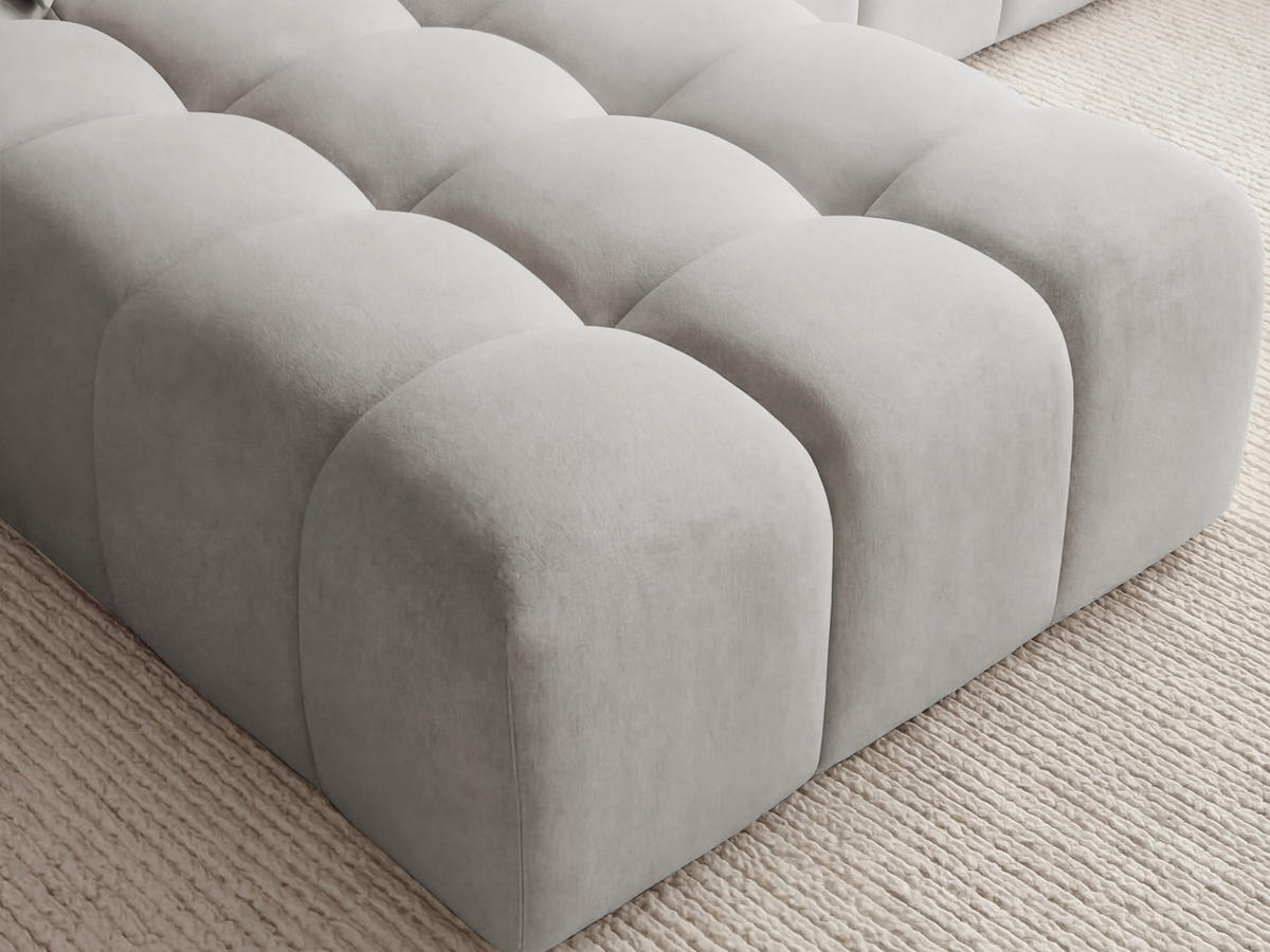 ECKSOFA Loopo Grau Links - Grau, Holz/Textil (265/180cm) - Graingold