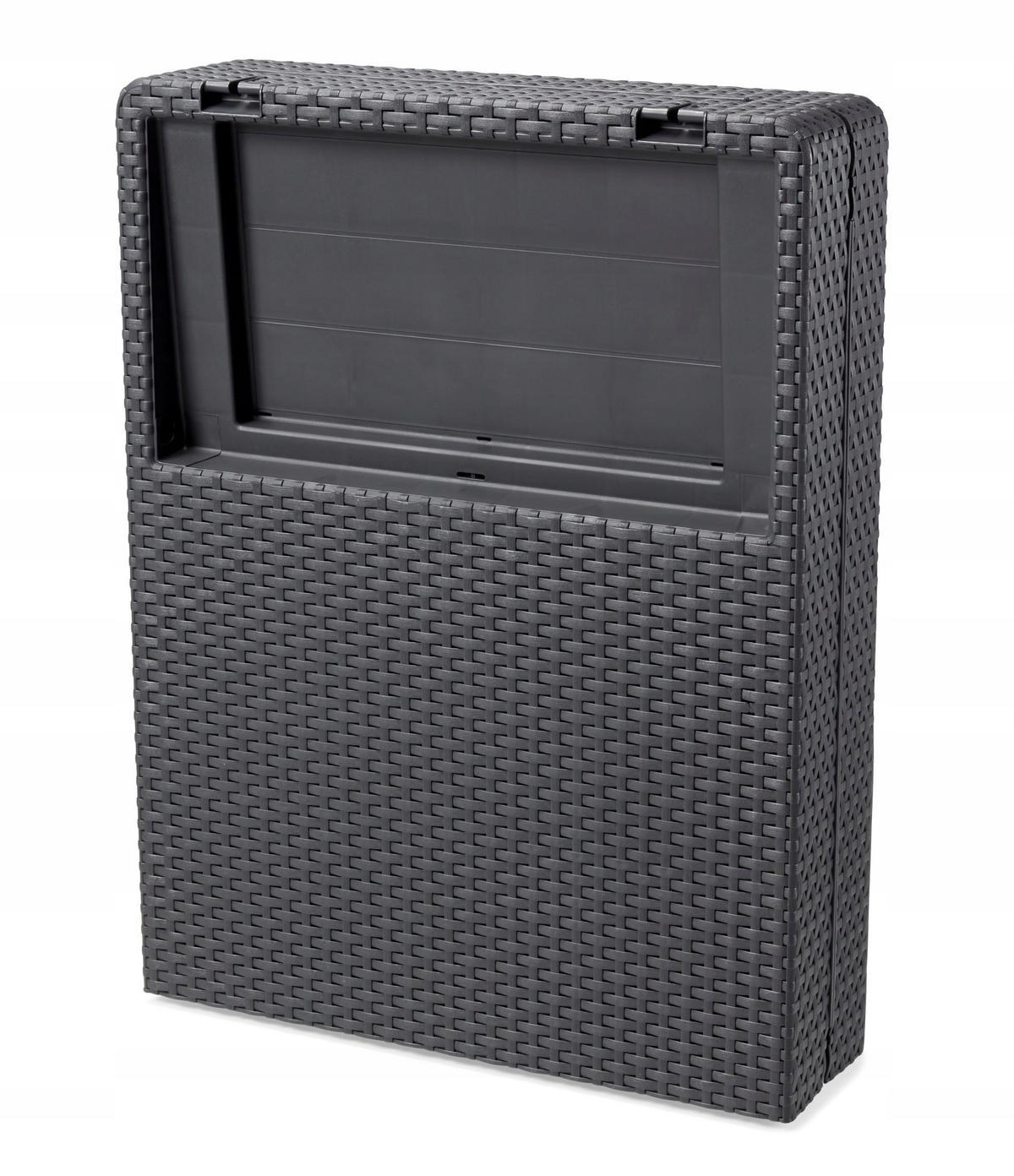 GARTENLIEGESTUHL 58 x 151 cm, Graphit - Graphitfarben, Kunststoff (58/29/151cm) - KADAX