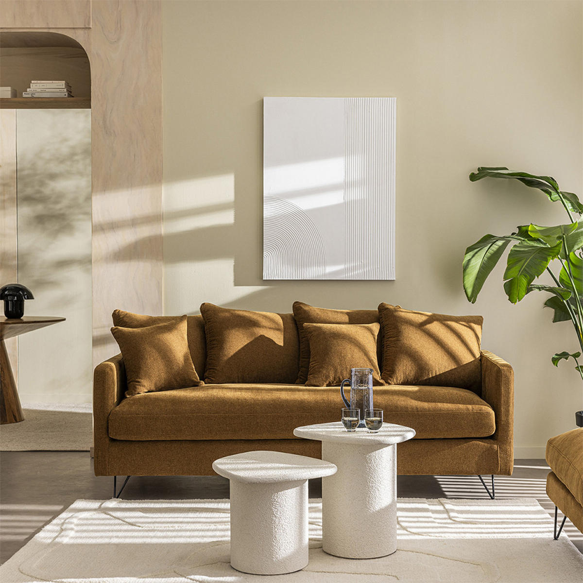 BETTSOFA - Bronze - Bronzefarben, Textil (213/86/95cm) - Drawer