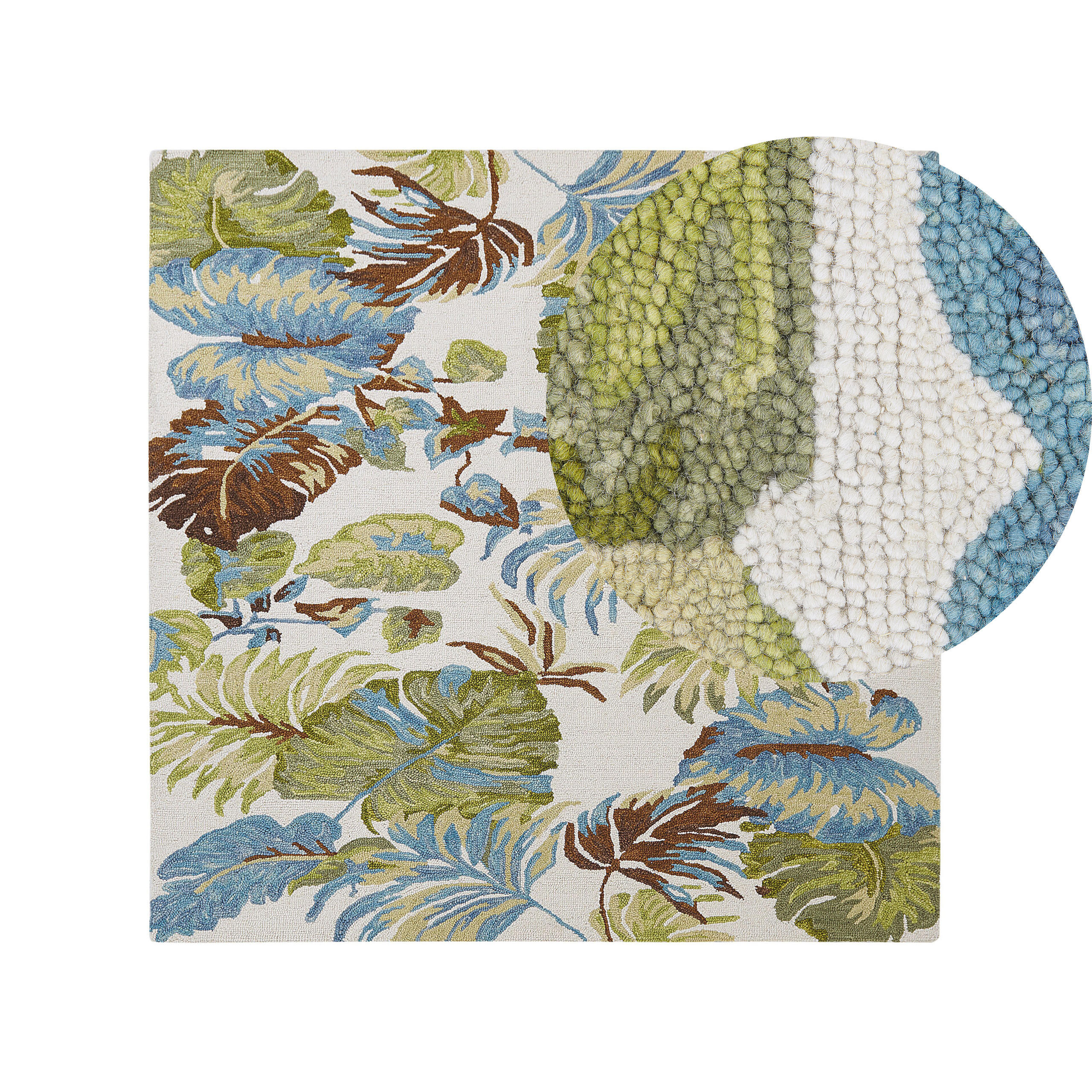VINTAGE-TEPPICH Kinik 200/200 cm - Multicolor, Textil (200/200cm) - Beliani