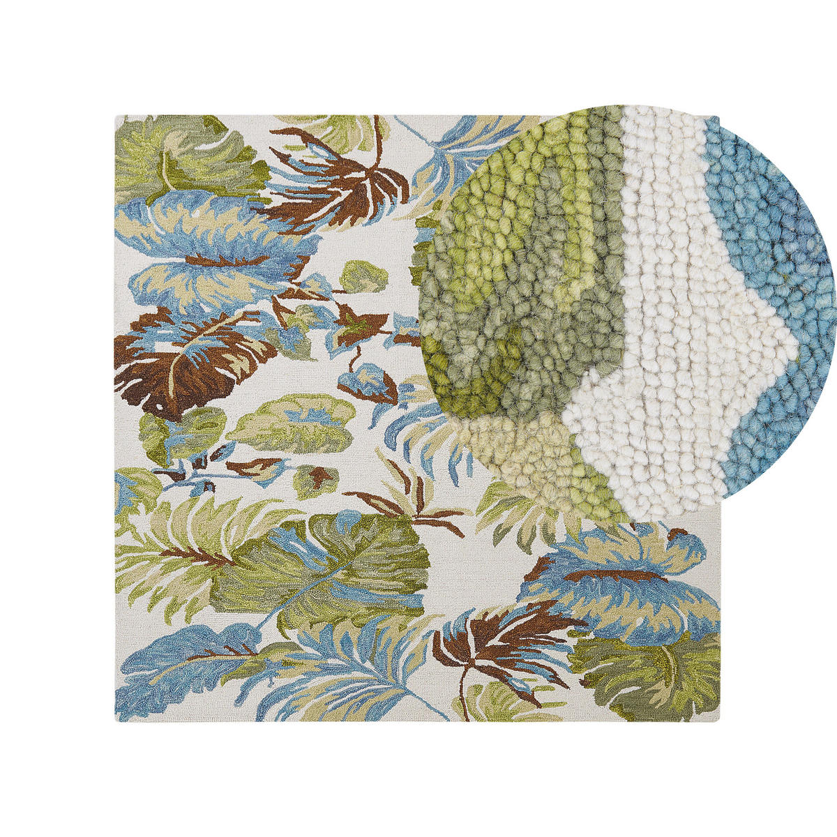 VINTAGE-TEPPICH Kinik 200/200 cm - Multicolor, Textil (200/200cm) - Beliani