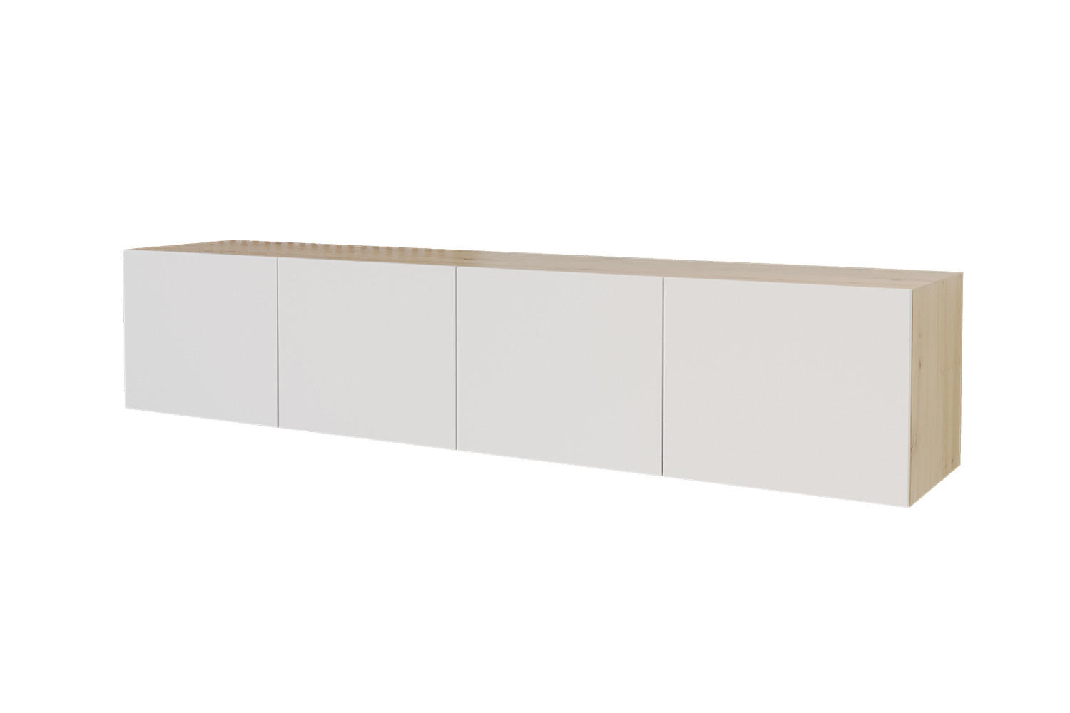 ALTDECOR NÍZKÁ komoda ELIO-W 2x100x40x40 cm – Artisan / bílá