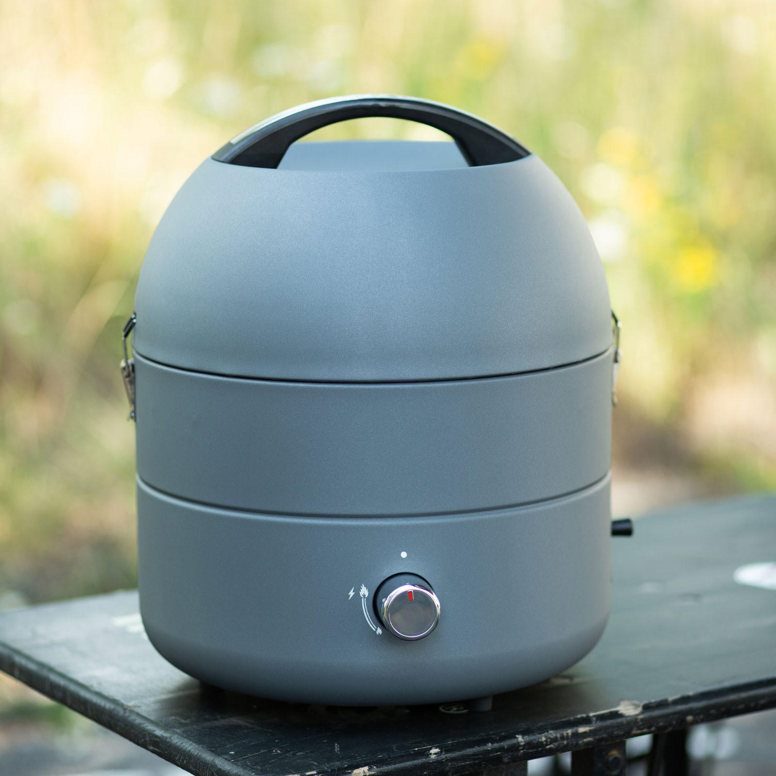 GASGRILL Grill-To-Go - Grau, Metall (35/43/35cm) - TAINO