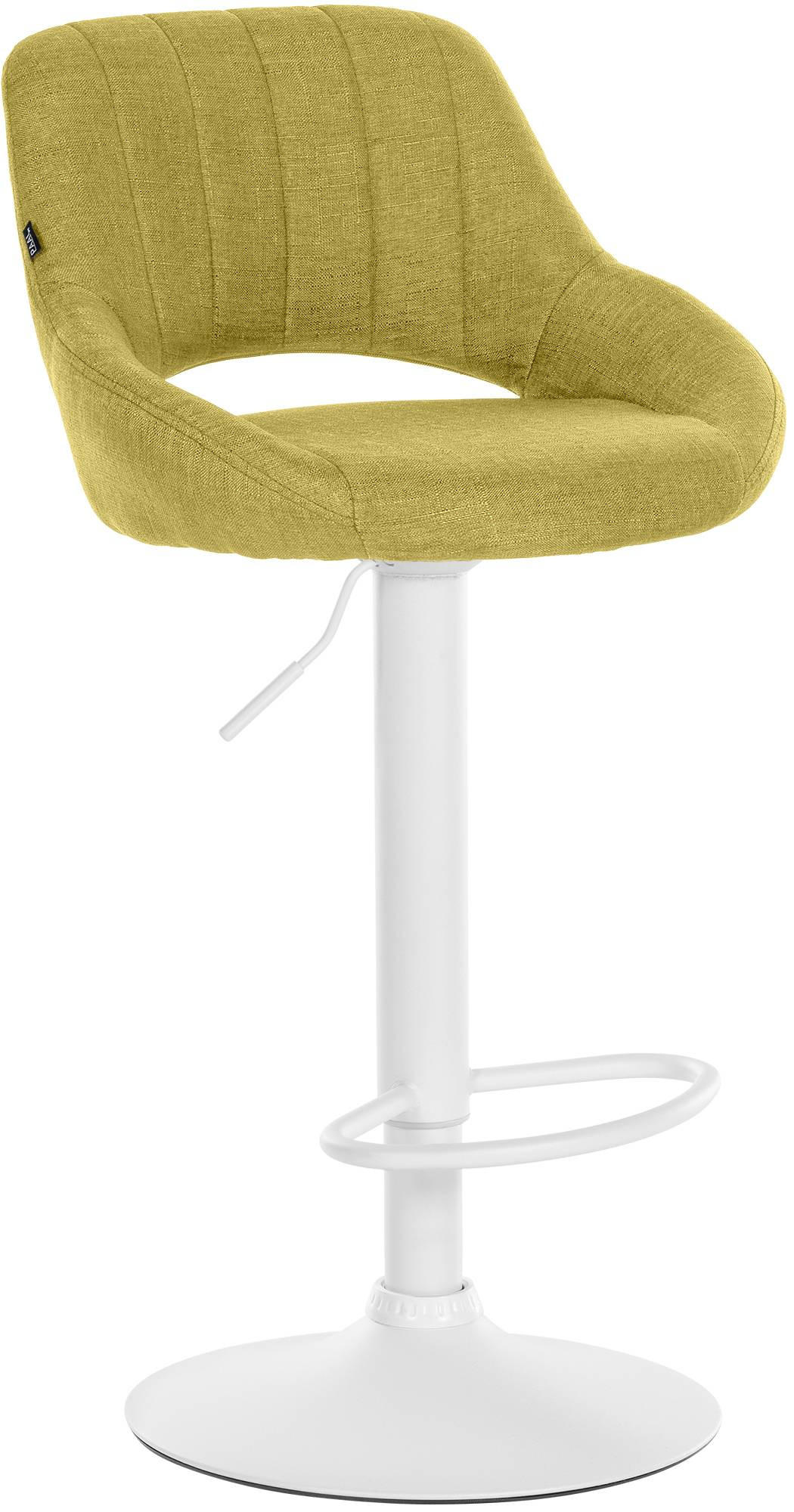 BARHOCKER Stoff Grün - Weiß/Grün, Textil/Metall (47/85/48cm) - CLP