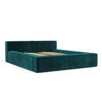 POLSTERBETT Casto mit Stauraum 200/200 cm Grün im Terra NW Stoff - Schwarz/Naturfarben, Holz/Holzwerkstoff (200/200cm) - AltaBeds