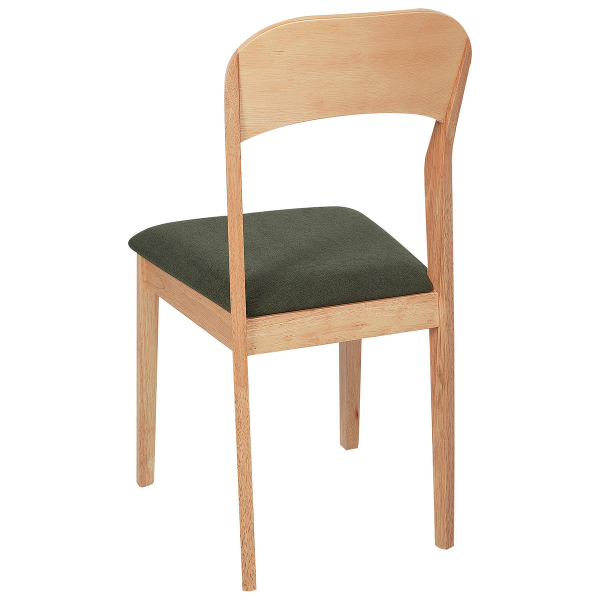 JÍDELNÍ ŽIDLE sada 2 ks Světlejší Odstín dřeva Alvin - zelená barva/světle hnědá, dřevo (44/90/53cm) - Beliani
