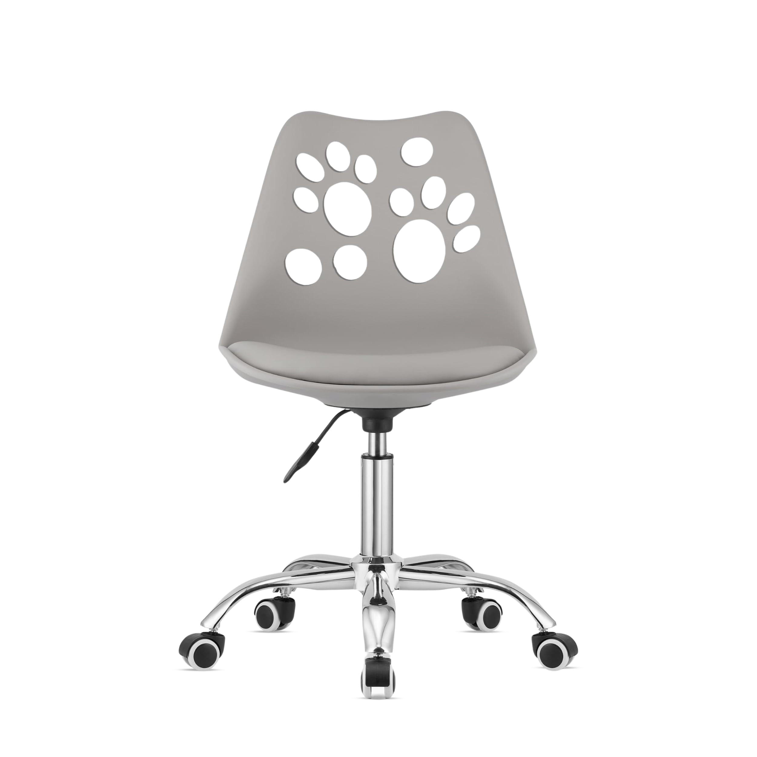 BÜRODREHSTUHL Grau, Höhenverstellbar, Rollen, Ohne Armlehnen, Ergonomisch Für Home Office Und Schlafzimmer - Grau, Textil (51/94/58cm) - Best For Home